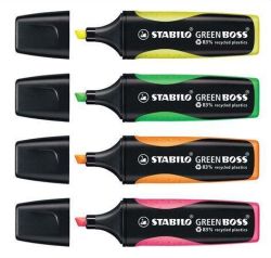 Zvýrazňovač Green Boss, žlutá, 2-5mm, STABILO