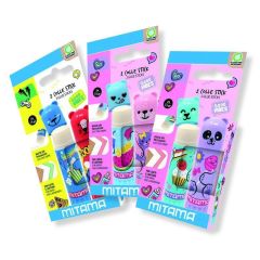 Lepicí tyčinka Good Vibes, 15 g, 2ks, fialová/tyrkysová, Mitama 62961-90176 ,balení 2 ks