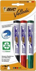 BIC  Popisovač na tabuli Velleda ecolutions, 4 barvy, 1,4 mm, kuželový hrot, BIC 8757151