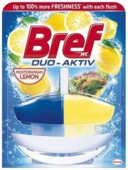 Bref  WC blok Duo Aktiv, citron, gel, 50 ml, BREF