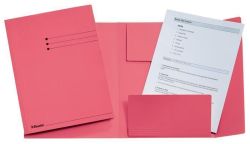 Desky s chlopněmi Manilla, růžová, PP, A4, ESSELTE