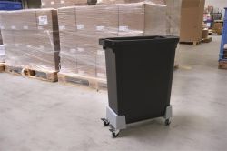 Vozík pro odpadkový koš DURABIN 60 L, grafitová, rPP, DURABLE 334037