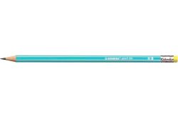 Grafitová tužka s gumou Pencil 160, modrá, HB, šestihranná, STABILO