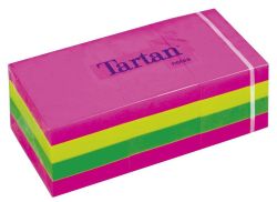 Tartan  Samolepicí bloček, mix neonových barev, 38 x 51 mm, 12x 100 listů, TARTAN 7100172233 ,balení 1200 ks
