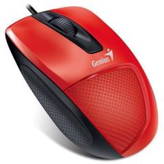 GENIUS  Myš DX-150X, červená, drátová, optická, standardní velikost, USB, GENIUS