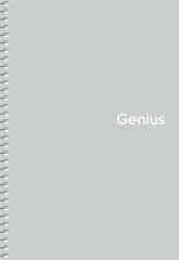 Spirálový sešit Genius Pastel, mix motivů, čtverečkovaný, A5, 80 listů, PP desky, SHKOLYARYK A5-08