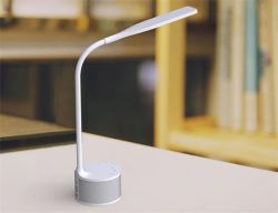 ALBA  Stolní lampa Ledsound, bílá, LED, 3,5 W, ALBA