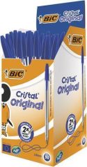 BIC  Kuličkové pero Cristal Original, modrá, 0,32 mm, s víčkem, BIC , 8373609