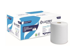 LUCART  Papírové ručníky Strong 250 ID, sněhově bílá, 1-vrstvé, 6 rolí, LUCART 861207 ,balení 6 ks