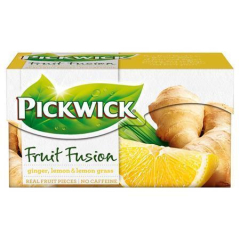 Ovocný čaj Fruit Fusion, zázvor s citronem, 20x 2 g, PICKWICK 4016680