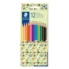 Barevné pastelky Pattern Mix, mix, 12 barev, šestihranné, STAEDTLER 175 PMC12