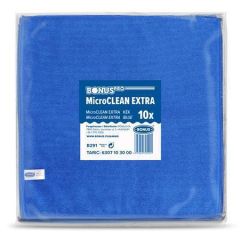 BONUS  Utěrka MicroCLEAN Extra, modrá, univerzální, 10 ks, 40 x 40 cm, BONUS B291 ,balení 10 ks