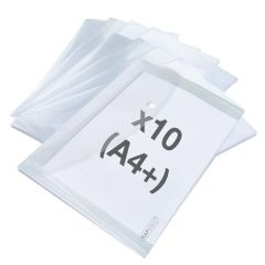 Spisové desky s drukem Eco, transparentní, A4+, PP, 10 ks/balení, RAPESCO 1816 ,balení 10 ks
