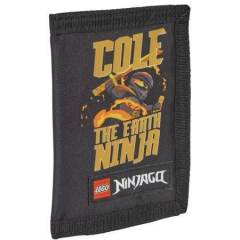 Peněženka na suchý zip Ninjago Cole, černá, LEGO 20288-2513