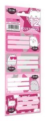 Školní etikety na sešity Kit tok Stars Purrfect, 12 ks/balení, LIZZYSULI 7730001002 ,balení 12 ks