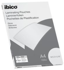IBICO  Laminovací fólie Medium, 100 mikronů, A4, lesklá, 100 ks, IBICO 627309 ,balení 100 ks