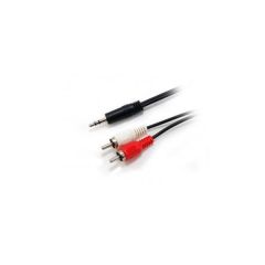 EQUIP  Audio kabel, 3,5mm jack-2xRCA, 2,5 m, EQUIP 14709207