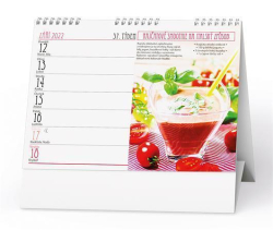 Stolní kalendář, Zdravé snídaně + smoothie, 2022, CZ, BALOUŠEK