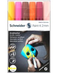 120197 Akrylové popisovače Paint-It 310, sada 6 barev, 2 mm, SCHNEIDER