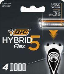 BIC  Náhradní hlavice do pánského holicího strojku HYBRID 5, 4 ks, BIC 921179