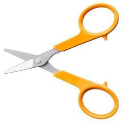 Nůžky na nehty Classic, oranžová, 10 cm, rovné, FISKARS 1075060