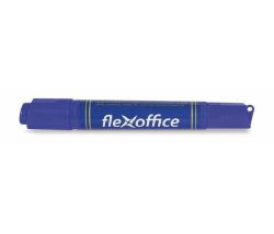 FLEXOFFICE  Permanentní popisovač PM04, modrá, 0,8/6,0 mm, kuželový/klínový hrot, oboustranný, FLEXOFFICE