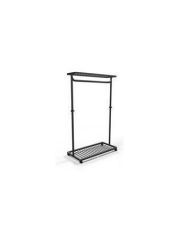 Stojan na oděvy Noko, černá, pojízdný, kov, ALBA PMNOKO N