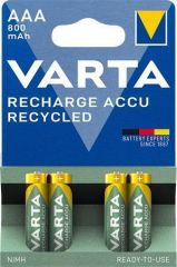 VARTA  Nabíjecí baterie, AAA, tužková, recyklovaná, 4x800 mAh, VARTA