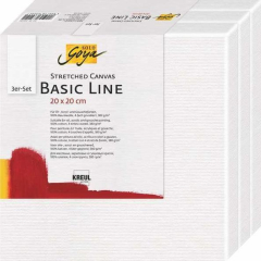 Malířské plátno Basic Line 20 x 20 cm, sada 3ks, KREUL ,balení 3 ks