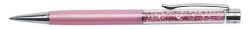 Kuličkové pero Touch, růžová, bílé krystaly SWAROVSKI®, 14 cm, ART CRYSTELLA® 1805XGT552