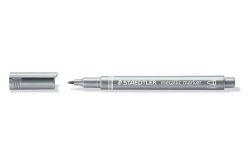 STAEDTLER  Metalický popisovač, 1-2mm, kuželový hrot, stříbrná, STAEDTLER