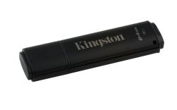 USB Flash disk DT4000G2, černá, 64GB, USB 3.0, 250/85MB/s, šifrovaný, KINGSTON