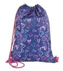 Sáček na tělocvik Blue Love, modrá-růžová, PULSE 121465