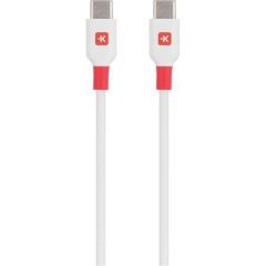USB kabel, bílá, USB-C / USB-C, 1,2 m, SKROSS SKCA0008C-C120CN