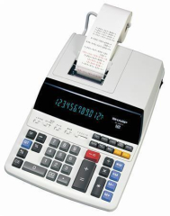 SHARP  Kalkulačka EL-2607V, s tískem, 12 číslic, 2 barvy tisku, SHARP EL2607V