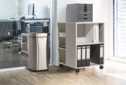 Odpadkový koš se senzorem NO TOUCH, stříbrná, 21 l, nerez, DURABLE 342223