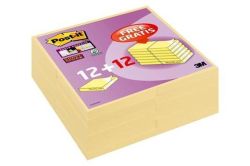3M POSTIT  Samolepicí bloček, žlutá, 76 x 76 mm, 24x 90 listů, 3M POSTIT 7100050920 ,balení 2160 ks