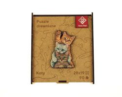 Puzzle Cat`s family, dřevěné, A4, 90 ks, PANTA PLAST 0422-0004-03