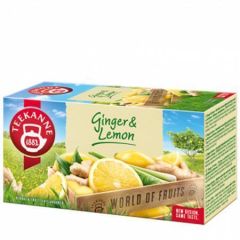 Teekanne  Ovocný čaj World of Fruits, zázvor-citron, 20 x 1,75g, TEEKANNE