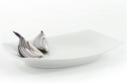 Podnos Quadrato, bílá,  porcelán, hranatá, 33 cm, ROTBERG