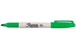 SHARPIE  Permanentní popisovač Fine Point, 1 mm, kuželový hrot, zelený, SHARPIE