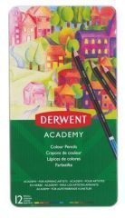 DERWENT  Pastelky Academy, 12 různých barev, DERWENT