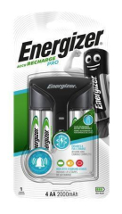 Nabíječka baterií, AA/AAA, 4x2000 mAh AA (přednabité), displej, ENERGIZER Pro