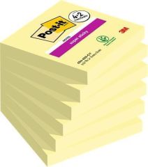 3M POSTIT  Samolepicí bloček Super Sticky, žlutá, 76 x 76 mm, 6x 90 listů, 3M POSTIT 7100259321 ,balení 540 ks