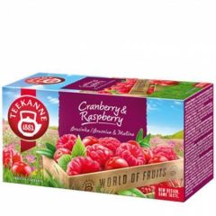 Čaj, ovocný, 20x2,5 g, TEEKANNE Red berries brusinka-malina