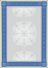 SIGEL  Papír s motivem Diplom, modrá, A4, 185g, SIGEL ,balení 20 ks