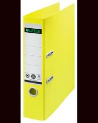 Pákový pořadač 180 Recycle, žlutá, 80 mm, A4, karton, LEITZ 10180015