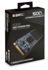 SSD (vnitřní paměť) X300, 500 GB, M2 NVMe, 2200/1100 MB/s, EMTEC ECSSD500GX300