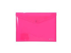PANTA PLAST  Desky s drukem, neon růžová, PP, A4, PANTA PLAST 0410-0085-13
