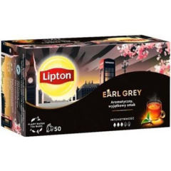 Čaj černý, 50x2 g, LIPTON Earl grey